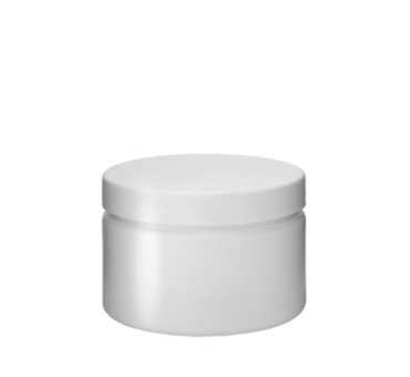 Cylindrical jar 350ml 89CT HDPE white